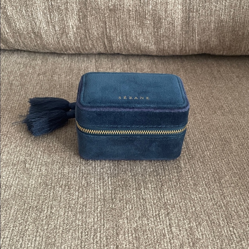 Sezane Velvet Jewelry Box